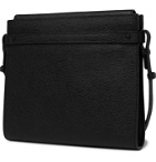 Valextra - Brera B-Tracollina Pebble-Grain Leather Messenger Bag - Black