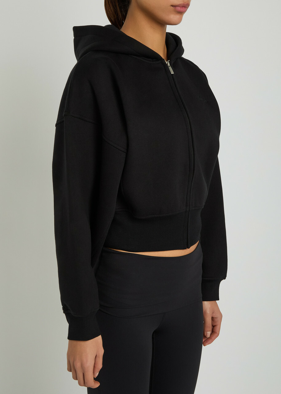 Tala Cocoon Hooded Jersey Sweatshirt Black