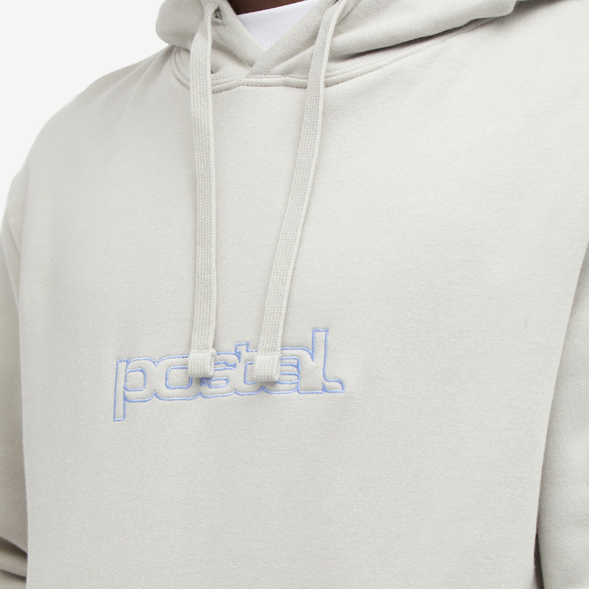 POSTAL Men's Outline Logo Hoodie in Sand
