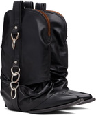 R13 Black Harness Low Rider Cowboy Boots