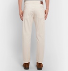 Brunello Cucinelli - Slim-Fit Stretch-Denim Jeans - Men - Cream