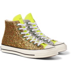 Converse - JW Anderson 1970s Chuck Taylor All Star Glittered Canvas High-Top Sneakers - Gold