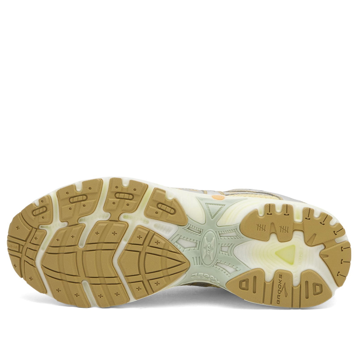 Brooks Men's Adrenaline GTS 10 Sneaker in Dusty Yellow/Neo Yellow/Grey