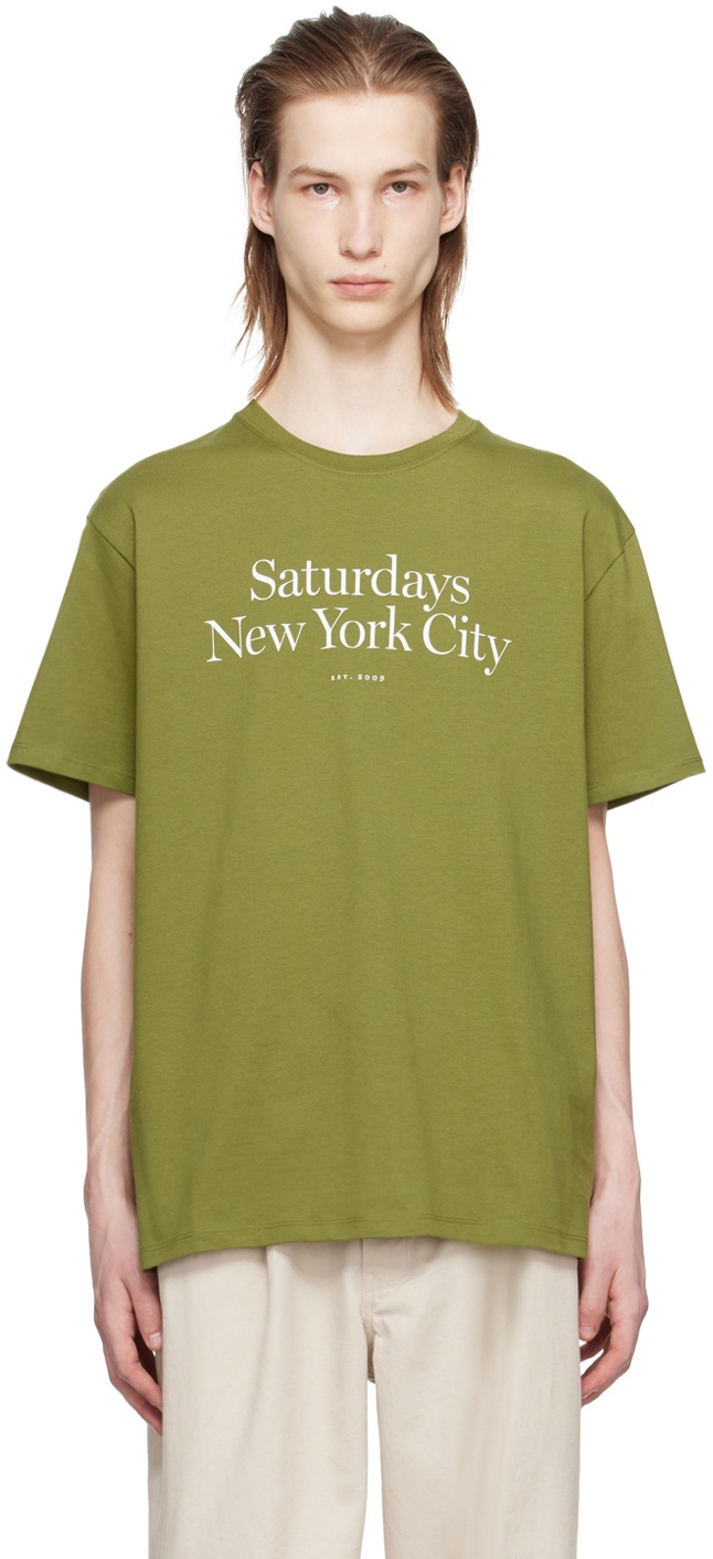 Photo: Saturdays NYC Green Miller T-Shirt