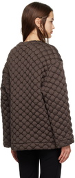 LESET Brown Jack Bomber Jacket