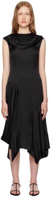 J.KIM Brown Polyester Midi Dress J.KIM J.KIM Brown Polyester Midi Dress J.KIM