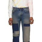 Reese Cooper Indigo Patchwork Jeans