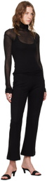 BITE Black Ribbed Turtleneck