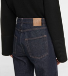 Toteme - High-rise barrel-leg jeans