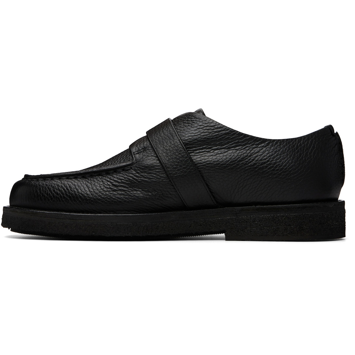 Marsèll Black Moccar Leather Loafers