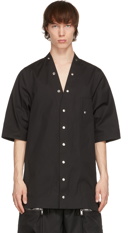 Rick Owens Black Faun Three-Quarter Shirt