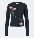 Erdem Floral-appliqué cardigan