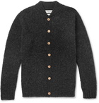 YMC - Brushed-Wool Cardigan - Men - Charcoal