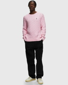 Polo Ralph Lauren Ls Driver Cn Long Sleeve Pullover Pink - Mens - Pullovers