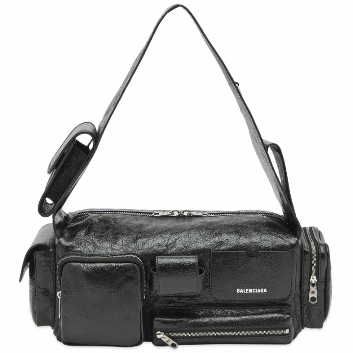 Photo: Balenciaga Men's Superbusy Sling Bag in Black 