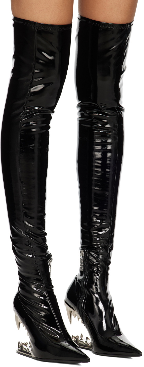 GCDS SSENSE Exclusive Black Morso Boots GCDS