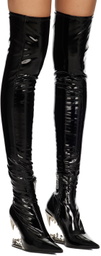 GCDS SSENSE Exclusive Black Morso Boots