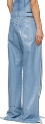 Ottolinger Blue Glazed Baggy Jeans