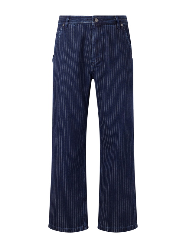 Photo: Aimé Leon Dore - Painter Straight-Leg Striped Jeans - Blue