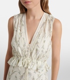 Veronica Beard Ollian cotton and silk voile minidress