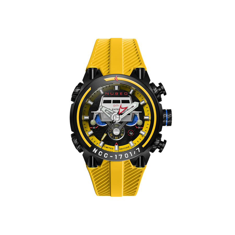 Nubeo Deimos Chronograph Yellow Dial Mens Watch NB-6118-02