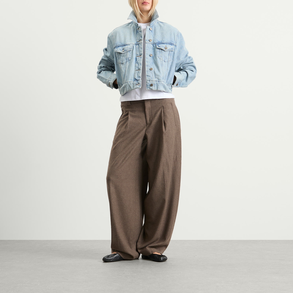 Fear of God ESSENTIALS Women's Trucker Jacket in Classic Blue