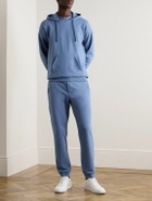Hanro - Natural Living Tapered Stretch-Cotton Terry Sweatpants - Blue