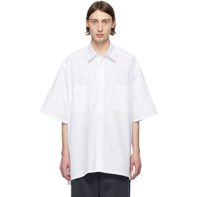 Givenchy White Oversize Patch Shirt Givenchy