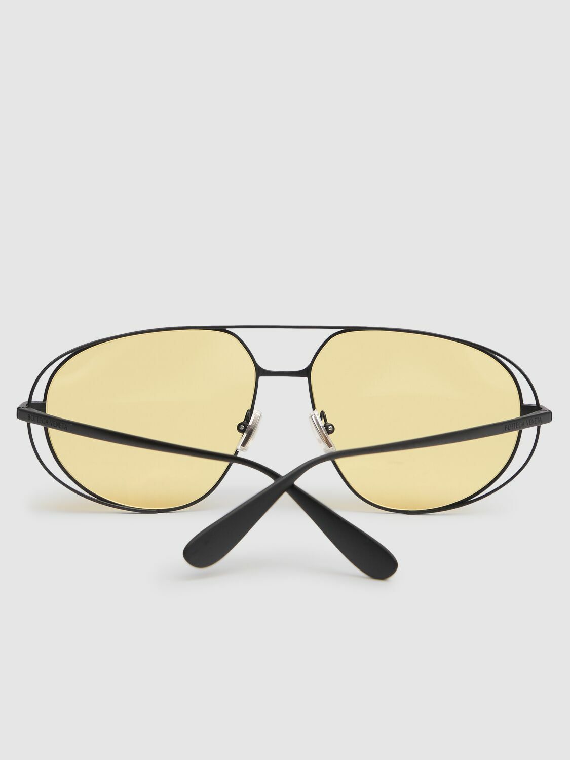 BOTTEGA VENETA Bv1344s Classic Aviator Metal Sunglasses