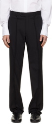 HODAKOVA Black Horse Hair Trousers