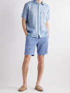 Peter Millar - Bedford Slim-Fit Cotton-Blend Shorts - Blue