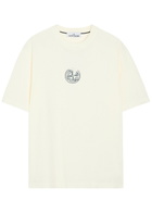 Stone Island Logo-print Cotton T-shirt Ivory