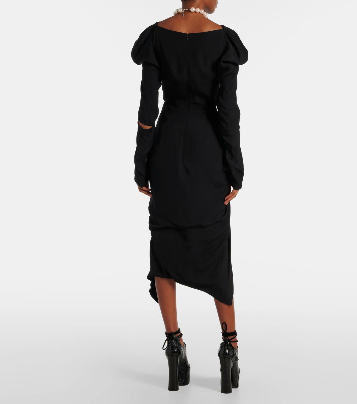 Vivienne Westwood Panther draped midi dress Vivienne Westwood