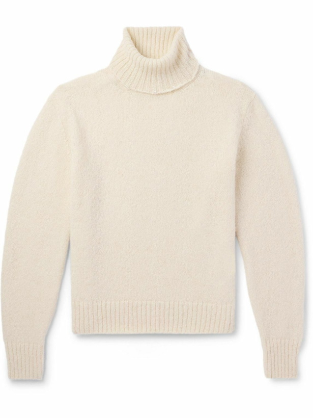 Photo: TOM FORD - Brushed Alpaca-Blend Rollneck Sweater - Neutrals