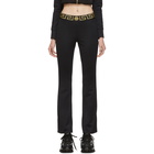 Versace Underwear Black Greek Key Lounge Pants