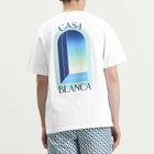 Casablanca Men's Gradient Arch T-Shirt in White