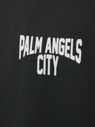 PALM ANGELS - Pa City Logo Cotton T-shirt