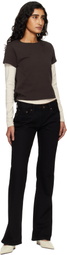 AGOLDE Black Low Rise Boot Jeans