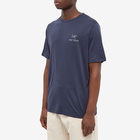 Arc'teryx Men's Arc'Logo Emblem T-Shirt in Black Sapphire