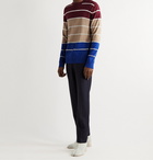 MARNI - Striped Virgin Wool-Blend Sweater - Blue