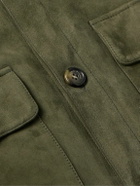 Loro Piana - Suede Overshirt - Green