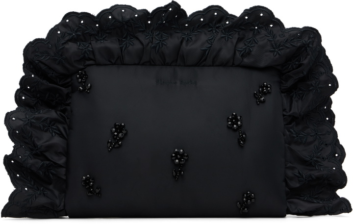 Photo: Simone Rocha Black Embellished Pillowcase Clutch