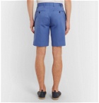 Anderson & Sheppard - Cotton-Twill Shorts - Blue
