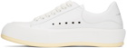 Alexander McQueen White Deck Lace-Up Plimsoll Sneakers