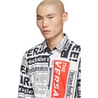 Versace Black and White Tabloid Shirt