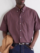 Beams Plus - Button-Down Collar Checked Cotton Shirt - Red