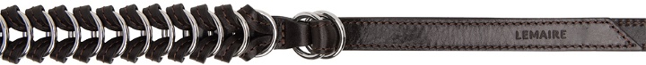 Photo: LEMAIRE Brown Braided Ring Belt