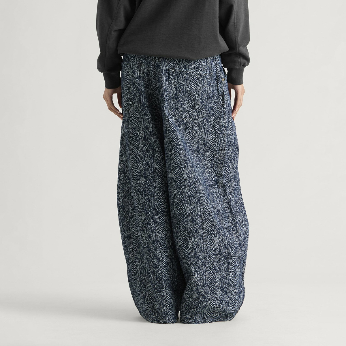 Needles Women's H.D. Python Jacquard Pant in Indigo