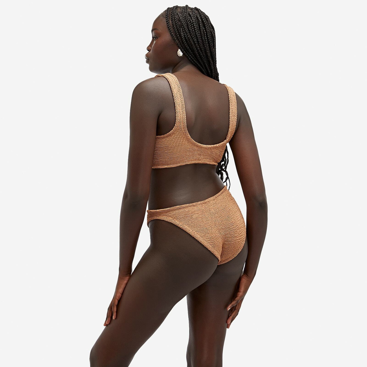 Hunza G Women's Xandra Bikini in Metallic Cocoa 
