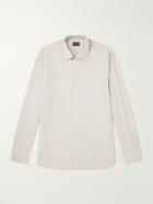 Brioni - Marcello Cotton and Cashmere-Blend Shirt - Neutrals